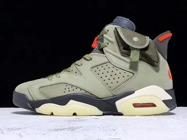 Air 6 Scott Olive x CN1084-200 Medium Travis Jordan 0506